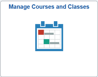 Manage Courses and Classes Tile