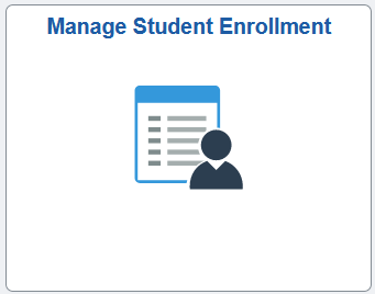Manage Student Enrollment Tile