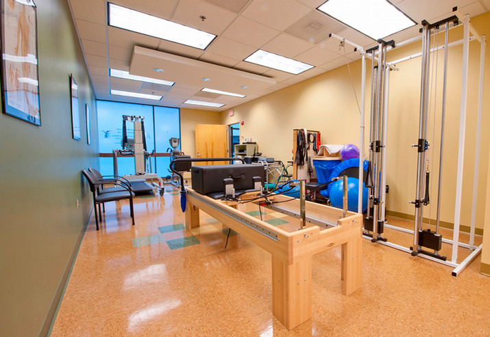 classroom with physical therapy equipment